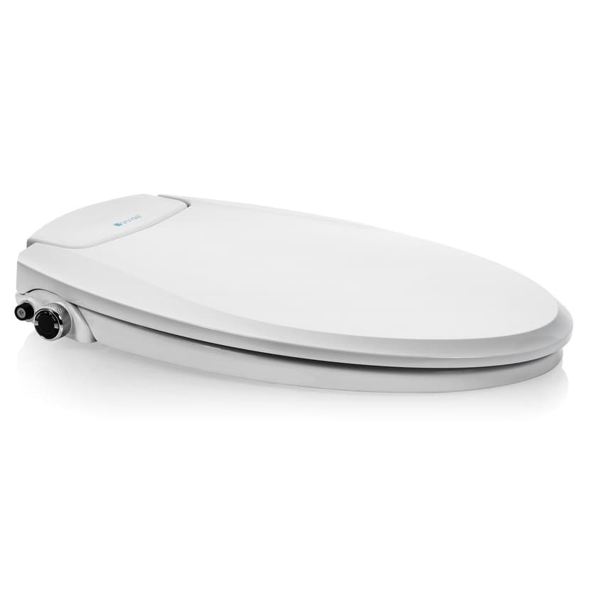 Brondell Swash Ecoseat, Unheated, Elongated Bidet Toilet Seat, White