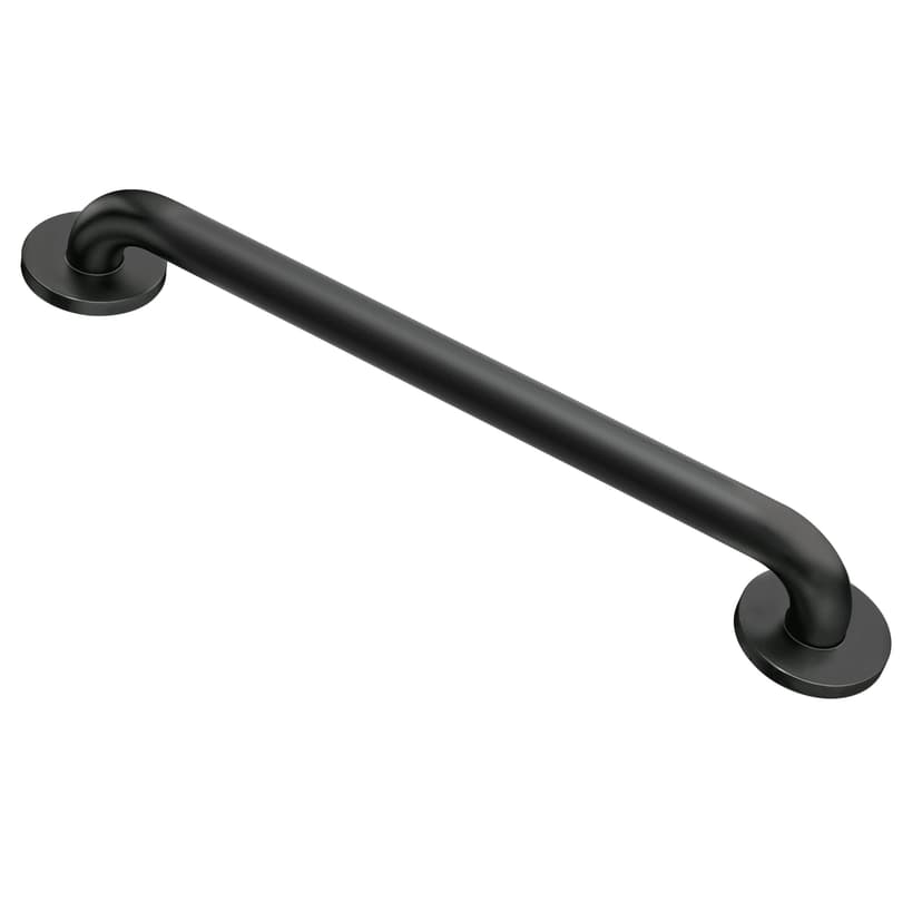 Moen Concealed Grab Bar for Bathroom Shower Safety, Matte Black, 18-in