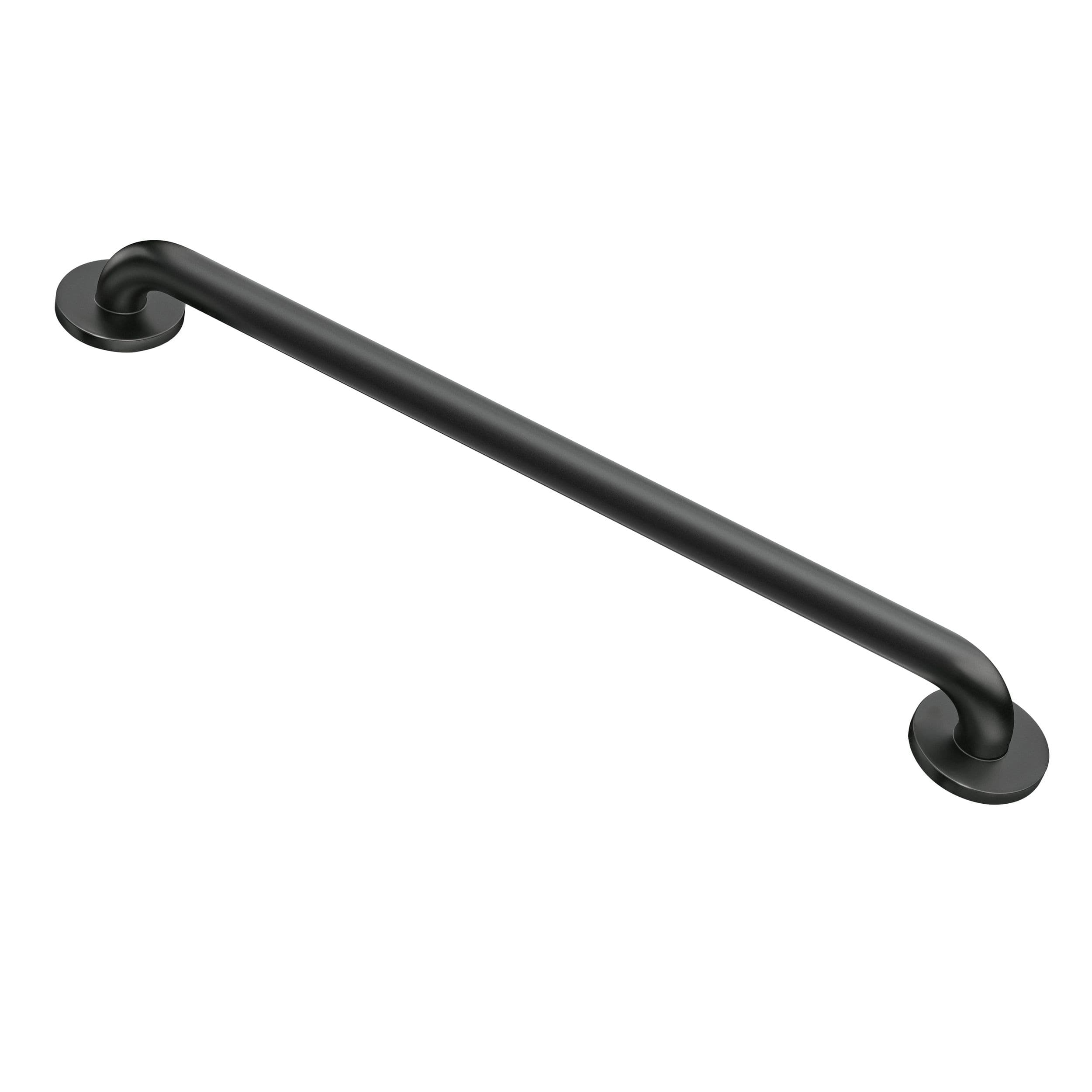 Moen Concealed Grab Bar for Bathroom Shower Safety, Matte Black, 24-in