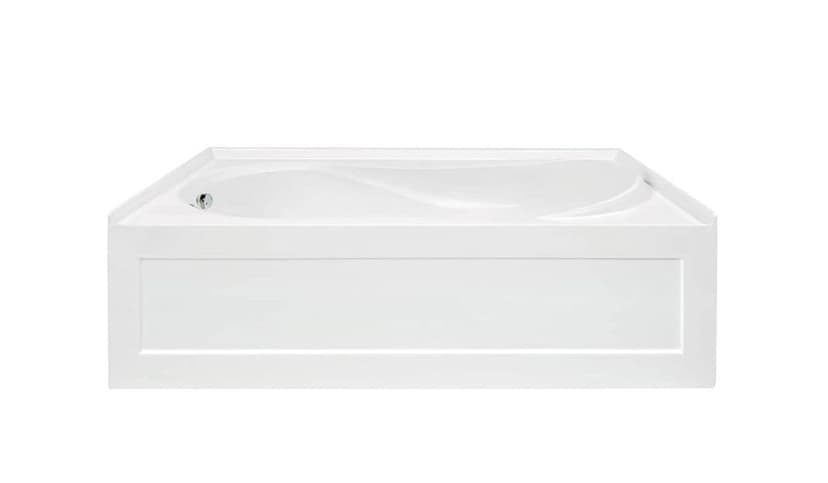 Elie Alcove Bathtub, Right Drain, 60-in x 30-in x 20-in