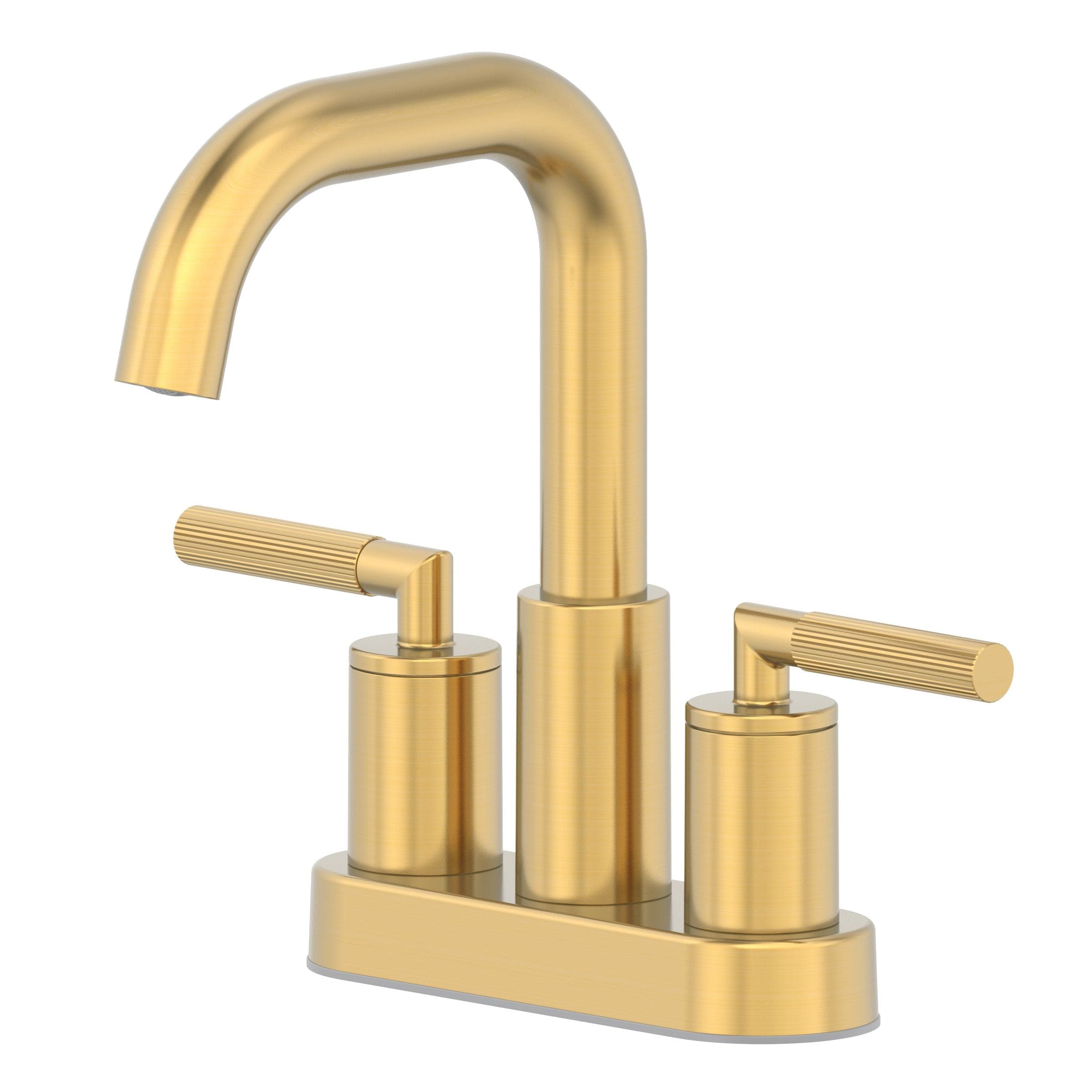 Danze London Series Dorian 2-Handle 4-in Centreset Lavatory/Bathroom Sink Faucet, Brushed Gold
