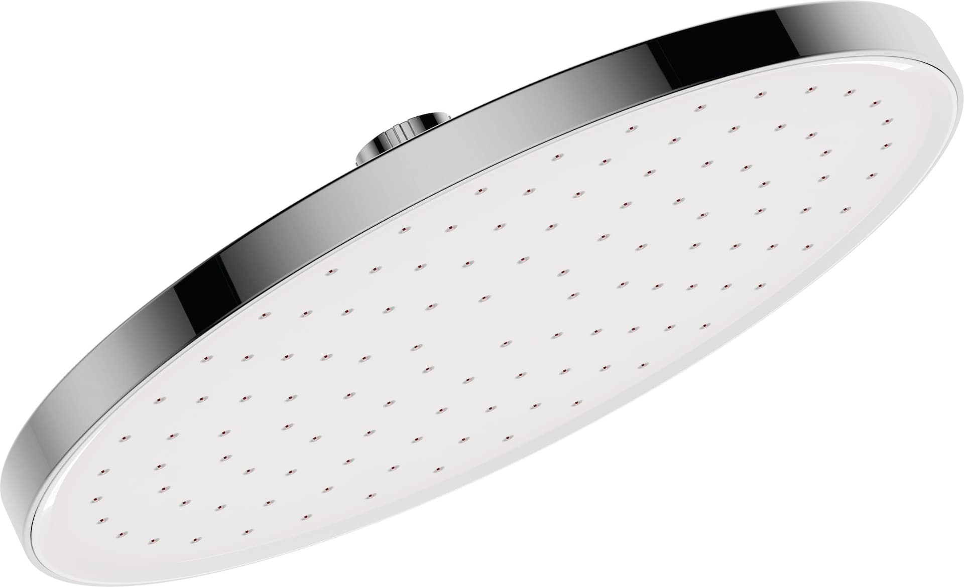 Danze Round Single Function Auto Clean Rain Can Spray Showerhead, 2.5 GPM, 10-in, Chrome