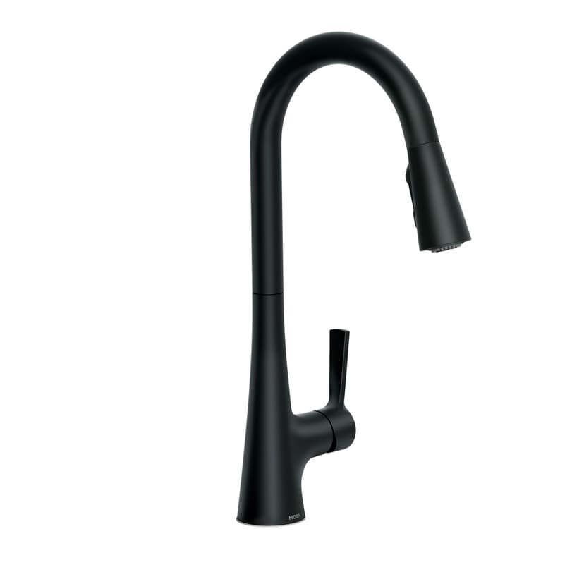 Moen Mikah 1-Handle Pull Down Kitchen Faucet, Matte Black