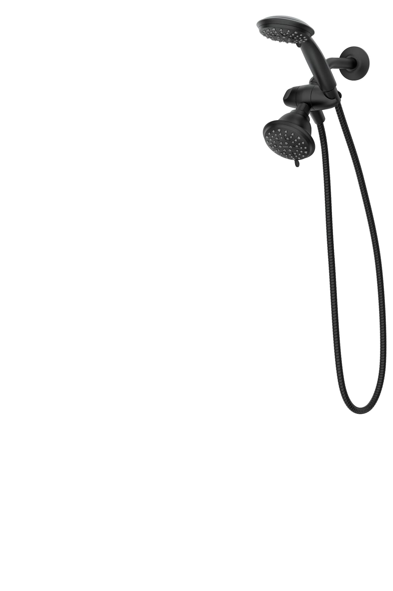 Moen Attune 8-Setting Matte Black Wall Mount Combination Shower with 6-Setting Handshower
