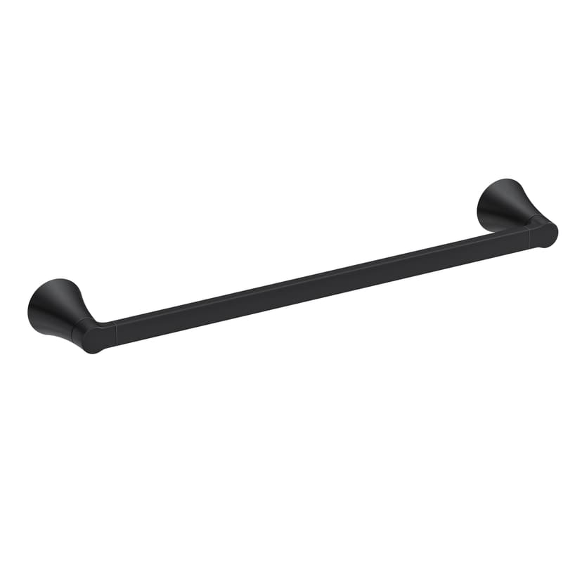 Moen Mikah 24-in Matte Black Wall Mount Bath Towel Bar