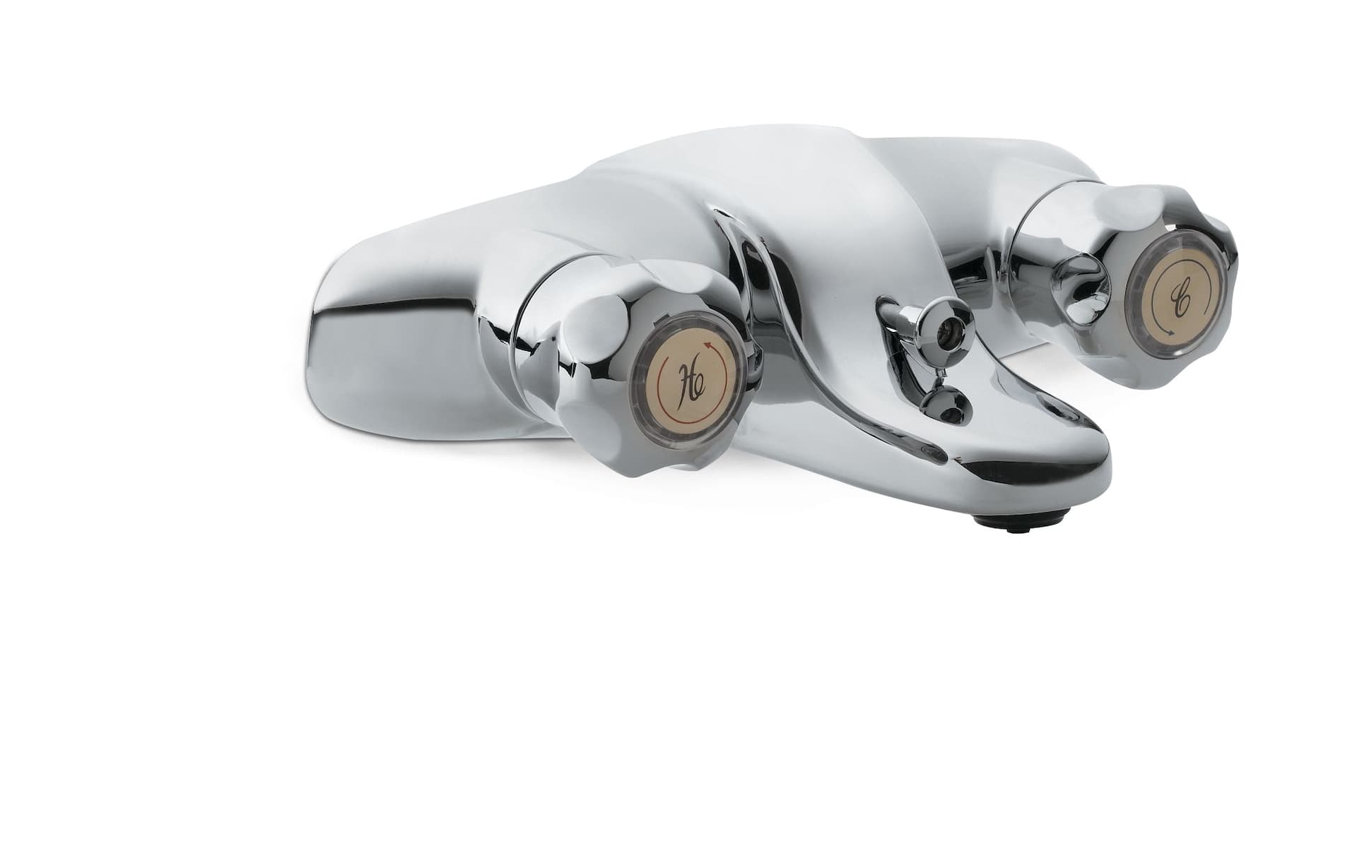 Peerless® PlumbShop® Double Handle Round 1-Spray Bathtub & Shower Trim Kit, Chrome