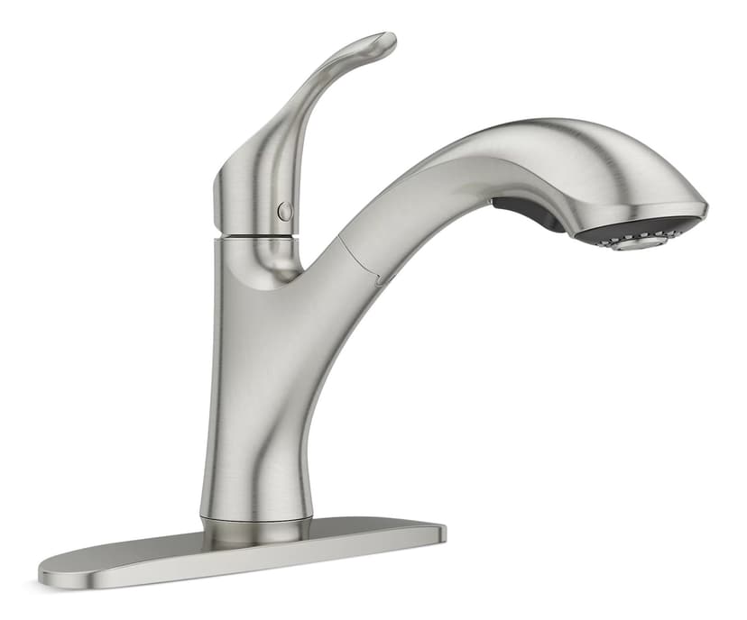 Pfister Corvo Single-Handle Pull-Out Kitchen Faucet, Stainless Steel