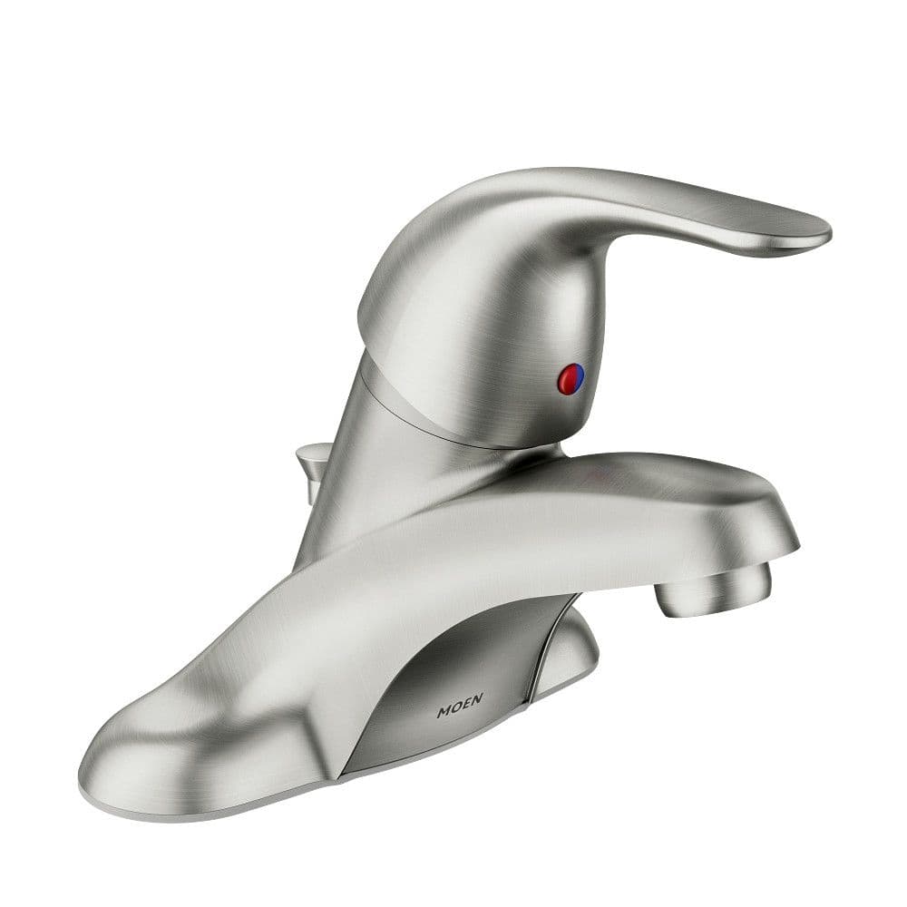 Moen Adler Single Handle Bathroom Faucet, Spot Resist™ Brushed Nickel