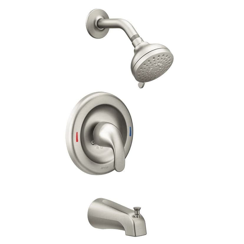 Moen Adler Single Handle Tub Shower with Posi-Temp™, Spot Resist™ Brushed Nickel