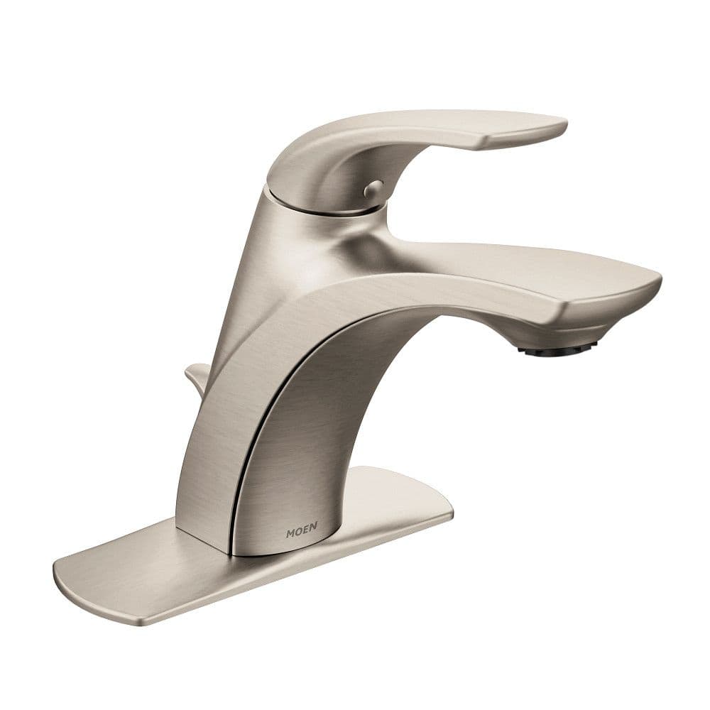 Moen Zarina Single Handle Bathroom Faucet, Spot Resist™ Brushed Nickel