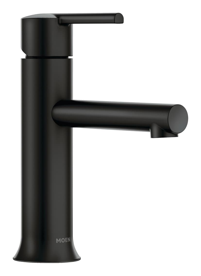 Moen Arlys Single Handle Bathroom Faucet, Matte Black