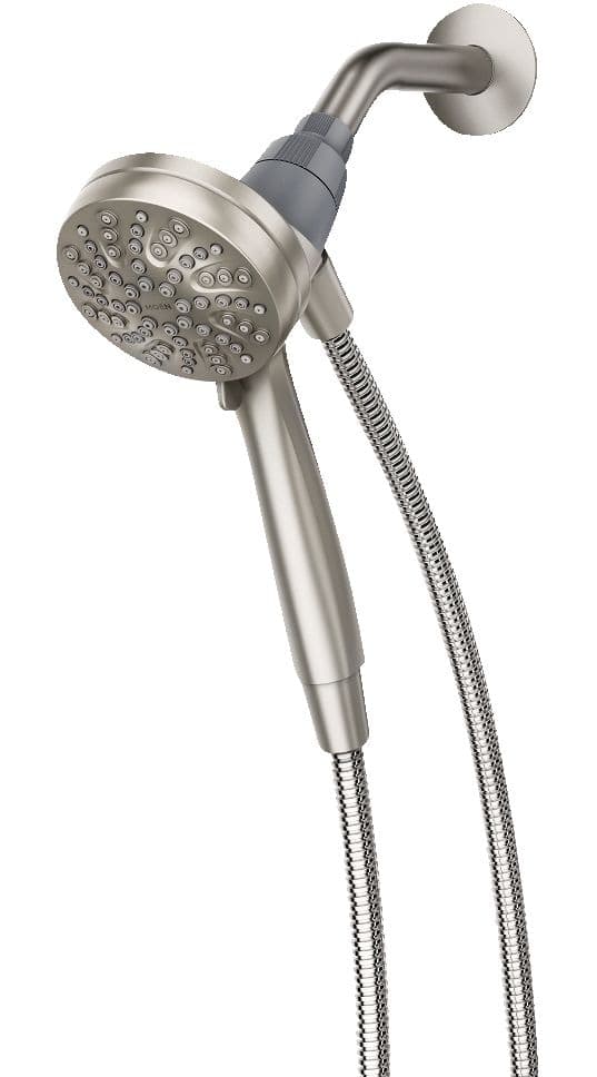 Moen Engage 6 Function Magnetix Handheld Shower Head, Spot Resist Brushed Nickel, 3.5-in