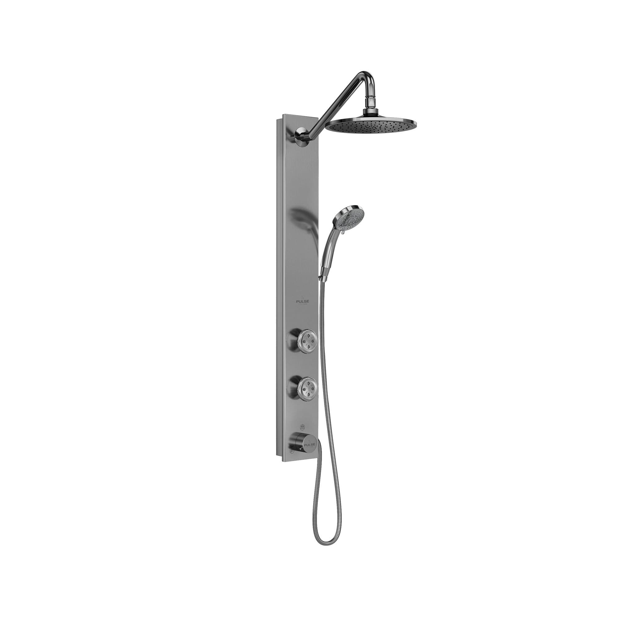 PULSE ShowerSpas Aloha Rain Shower System with Handheld Shower Head, Stainless Steel