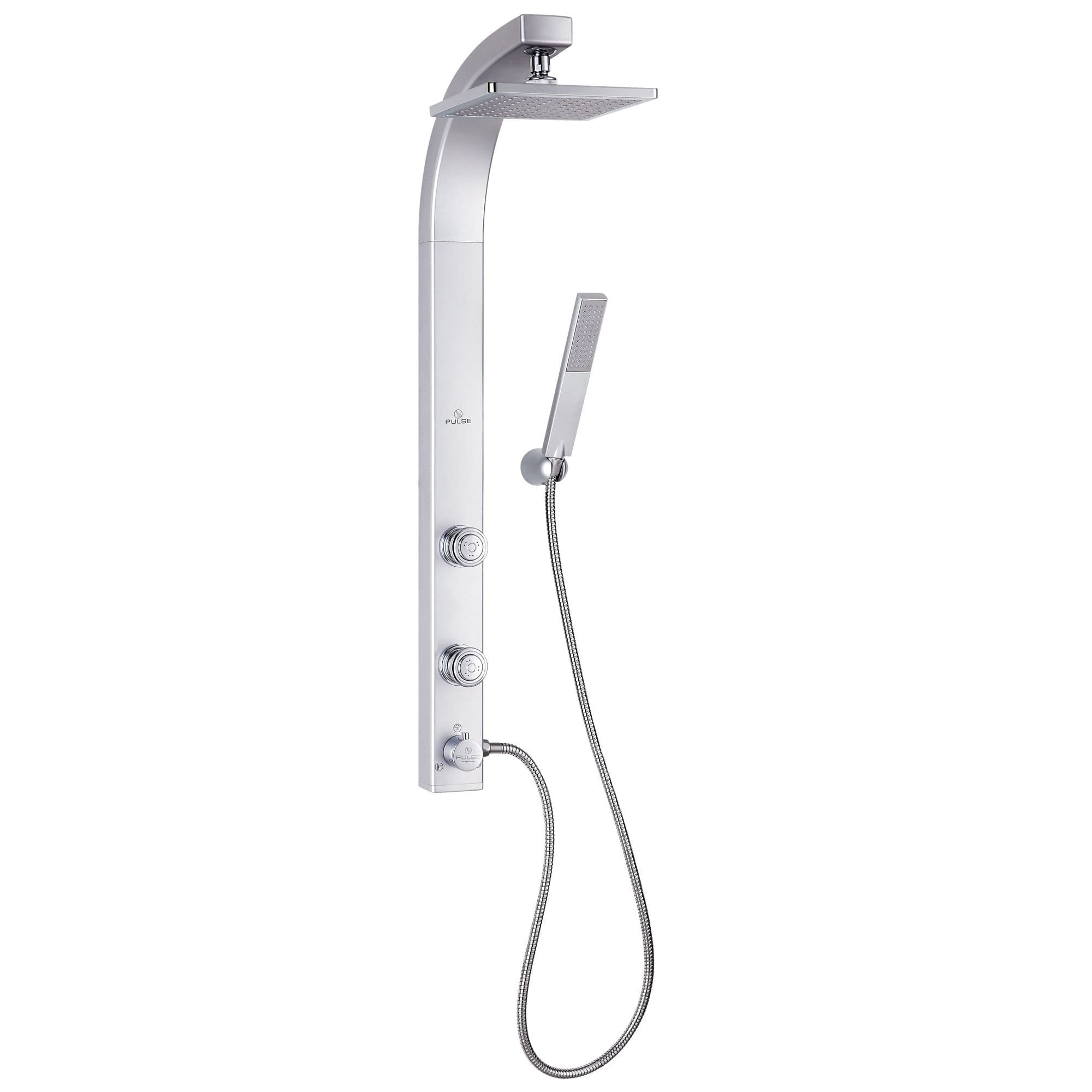 Pulse ShowerSpas Splash 3-Spray 2-Jet Shower System with Handshower & Showerhead Combo Kit, Chrome