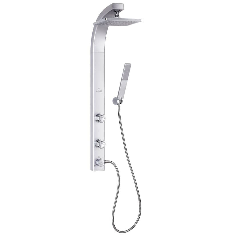 Pulse ShowerSpas Splash 3-Spray 2-Jet Shower System with Handshower & Showerhead Combo Kit, Chrome
