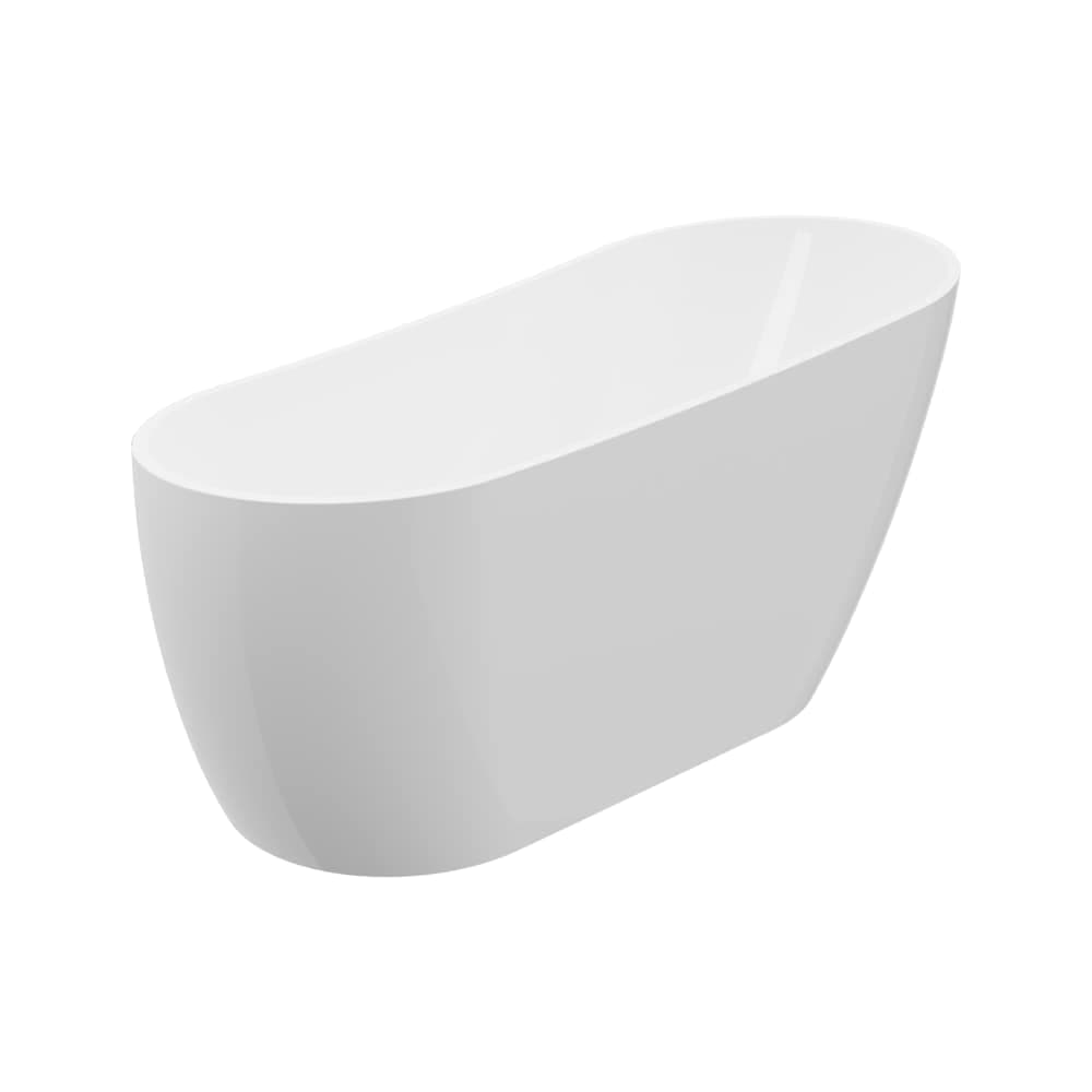 A&E Bath Asa-67 Acrylic Freestanding Bathtub with Adjustable Feet, White, 67-in