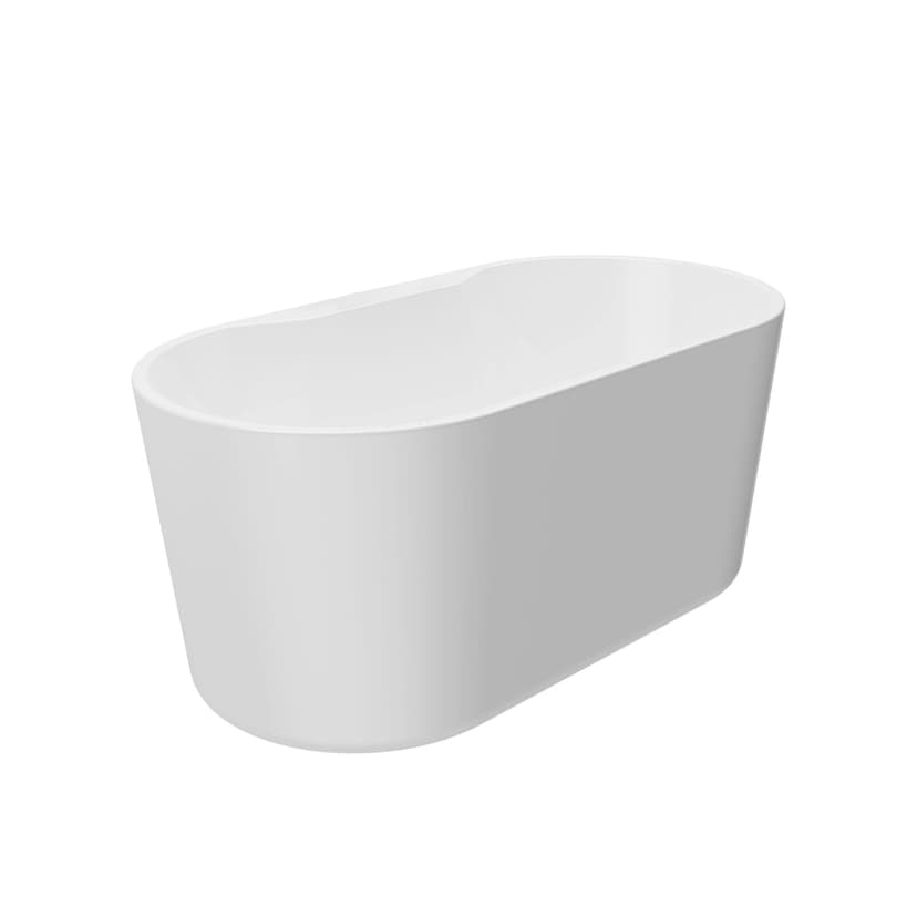 A&E Bath Mirasol-NF Retrofit Acrylic Freestanding Bathtub with Adjustable Feet, White, 62-in