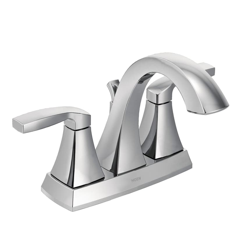Moen® Voss Double Handle High Arc 4-in Centerset Bathroom Sink Faucet, Chrome
