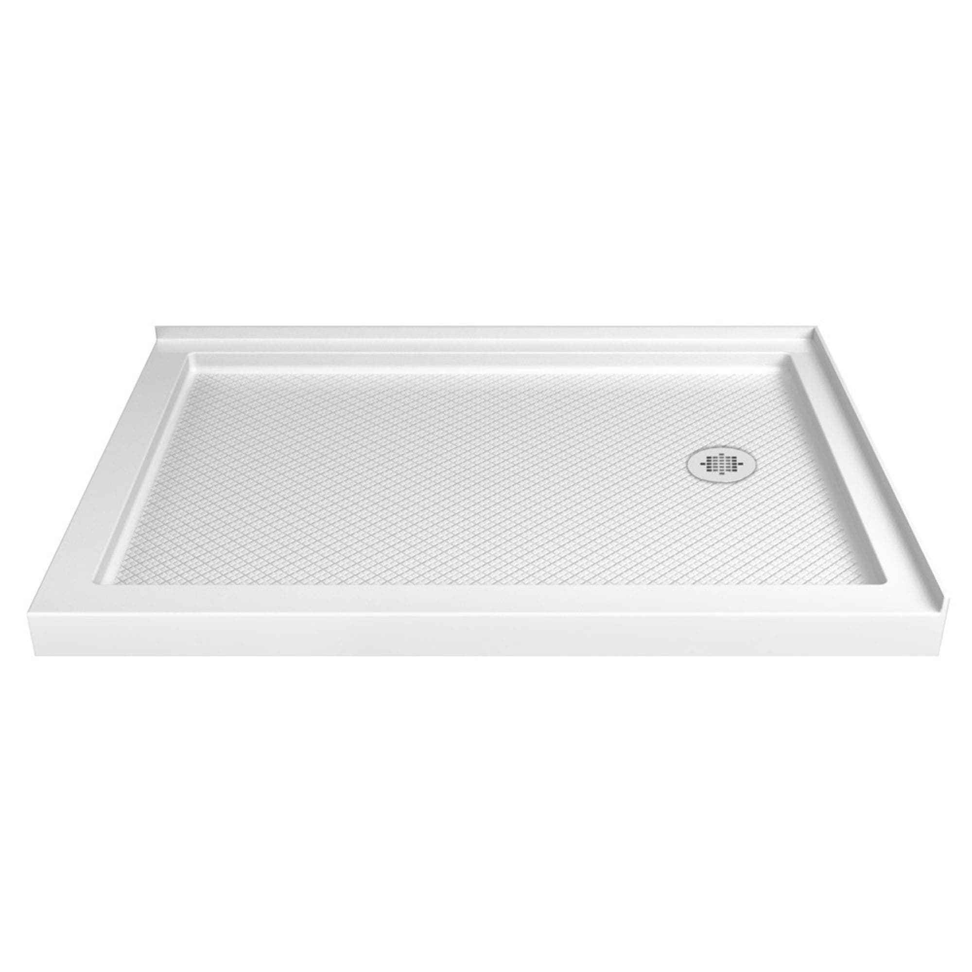 DreamLine SlimLine 34x48-in White Shower Base with Right Drain