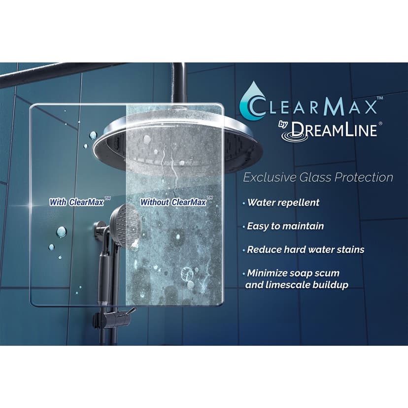 DreamLine Unidoor 46-46.5-in Black Toulon Shower Door