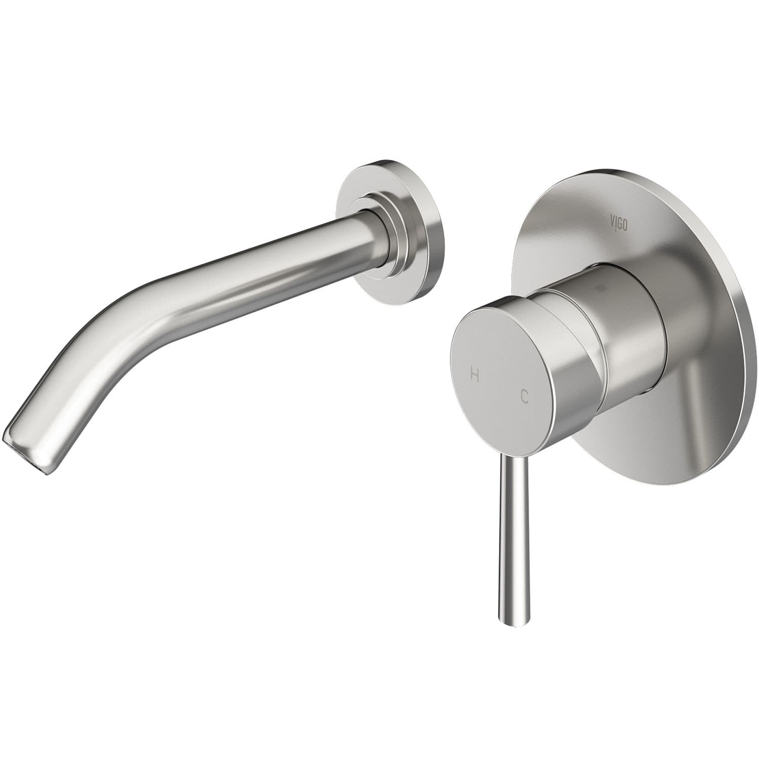 VIGO Olus Wall Mount Bathroom Faucet, WaterSense™ Certified, Brushed Nickel