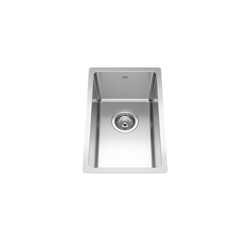 Kindred Brookmore Undermount Single Bowl Kitchen Sink, 11.6-in x 18.1-in x 7.8-in, Stainless Steel
