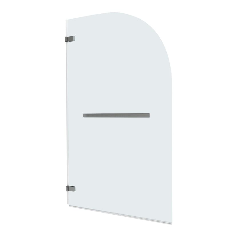 VIGO Orion Frameless Pivot Bathtub Door with Clear Glass, 34x58-in