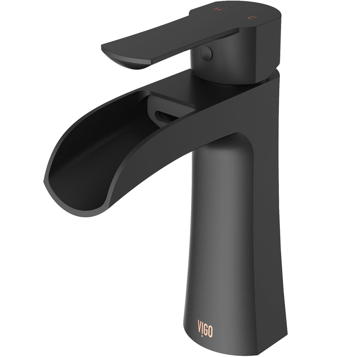 VIGO Paloma Single Handle Single Hole Bathroom Sink Faucet, WaterSense® Certified, Matte Black