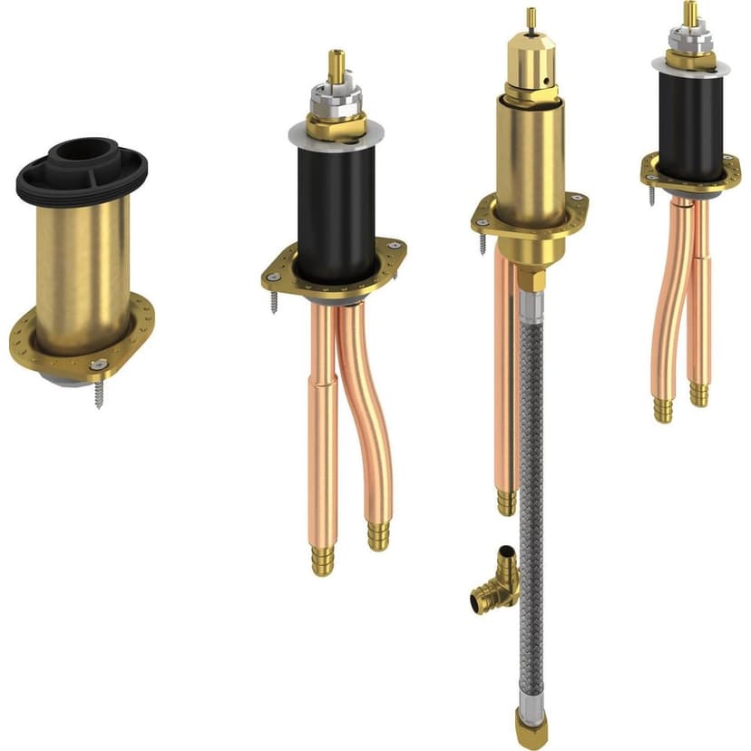 Delta 2-Handle Flexible Mount with Hand Shower-Roman Tub