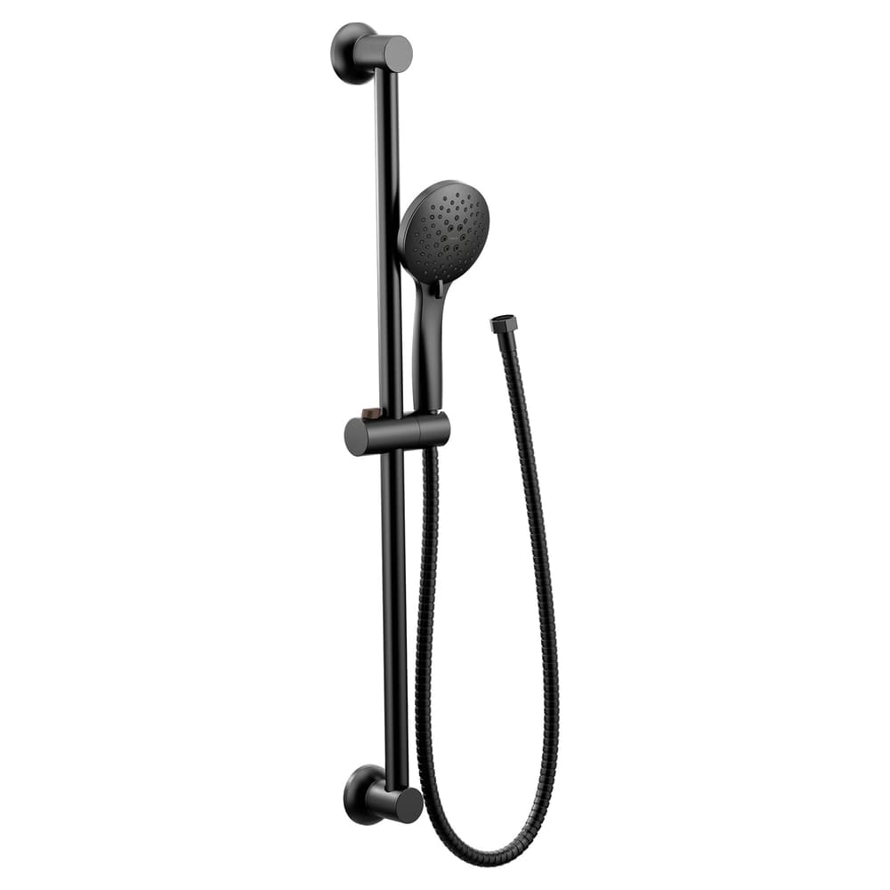 Moen Eco 5S Handheld Shower with 30-in Slide Bar, Matte Black