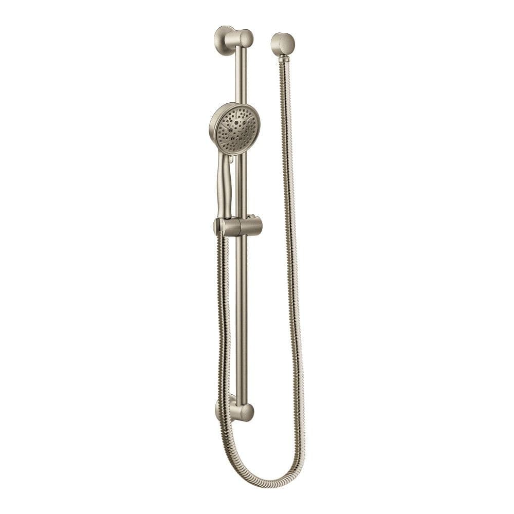 Moen Eco Handheld Showerhead with 30-in Bar, Brushed Nickel, 1.75-GPM