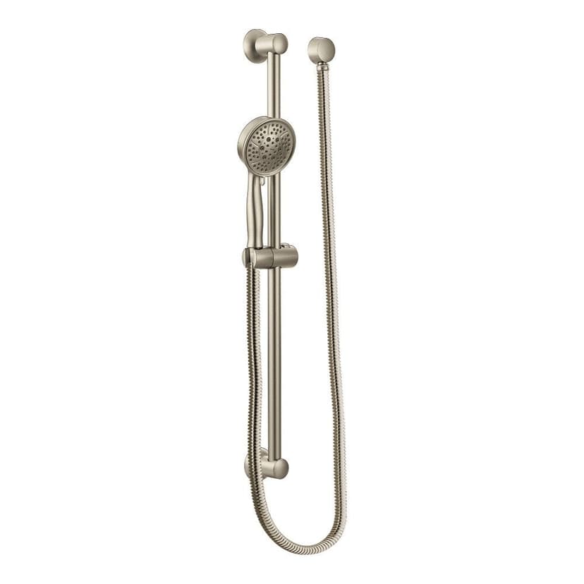Moen Eco Handheld Showerhead with 30-in Bar, Brushed Nickel, 1.75-GPM