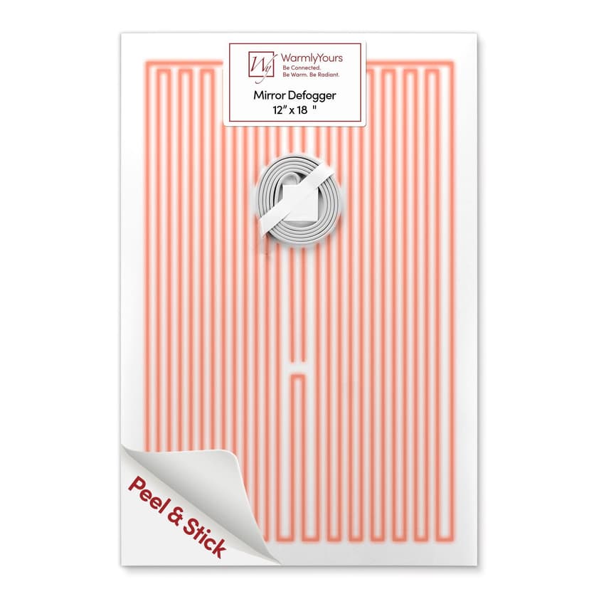 WarmlyYours 12x18-in Rectangular White Mirror Defogger