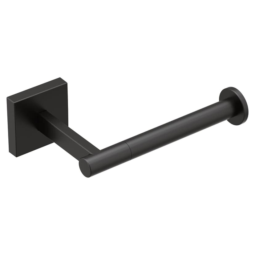 Moen Triva 1-Post Toilet Paper Holder, Matte Black