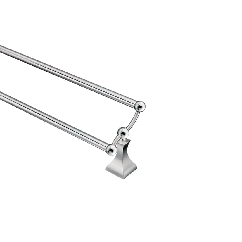 Moen Retreat 24-in Wall Mount Double Towel Bar, Chrome