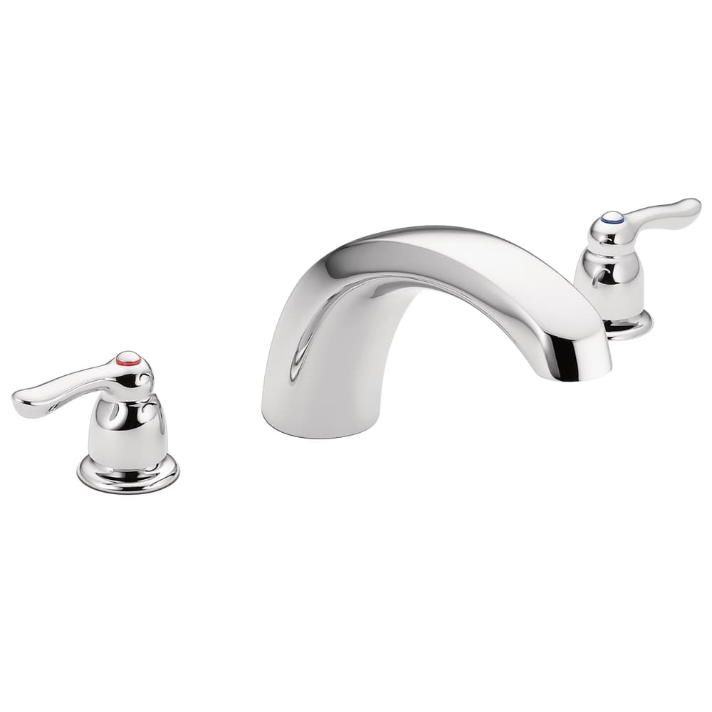 Moen Chateau Two Handle Deck Mount Roman Tub Faucet Trim Kit, Valve Required, Chrome