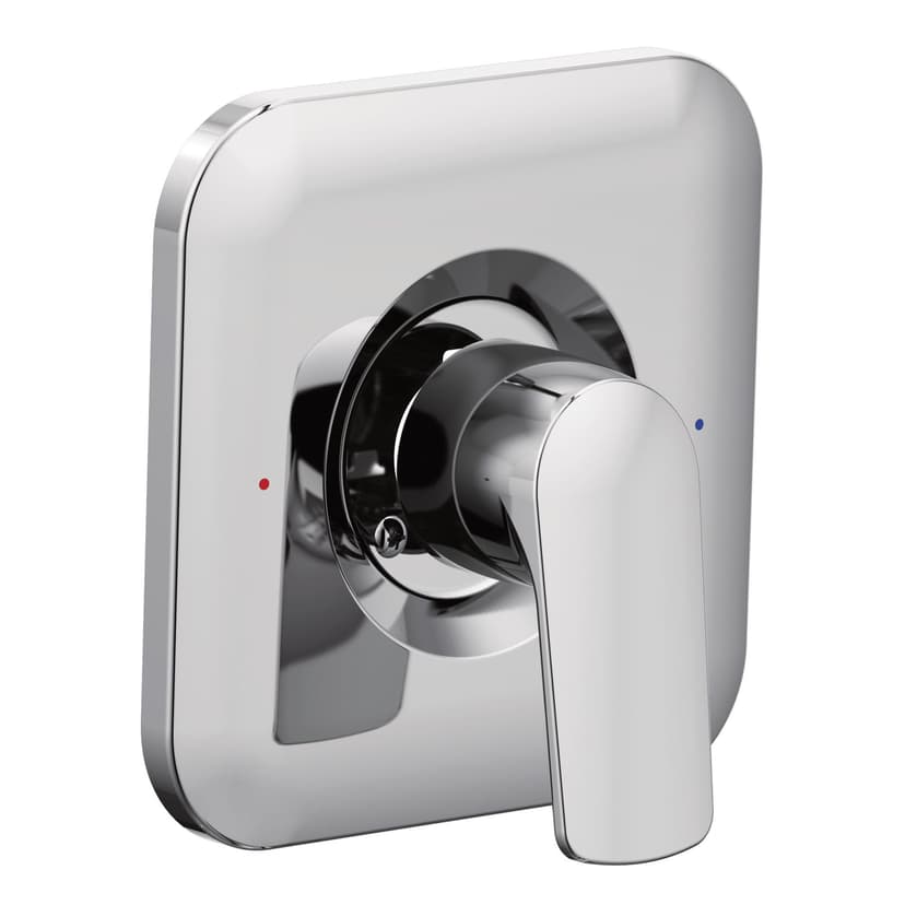 Moen Rizon Posi-Temp Pressure Balancing Modern Shower Trim Kit, Valve Required, Chrome