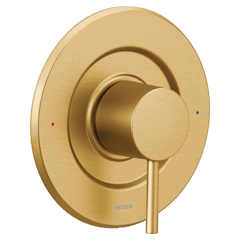Moen Align Posi-Temp Pressure Balancing Modern Tub & Shower Valve Trim Kit, Valve Required, Brushed Gold