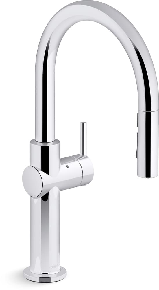 Kohler Crue™ Touchless Pull Down Single Handle Kitchen Faucet, Polished Chrome