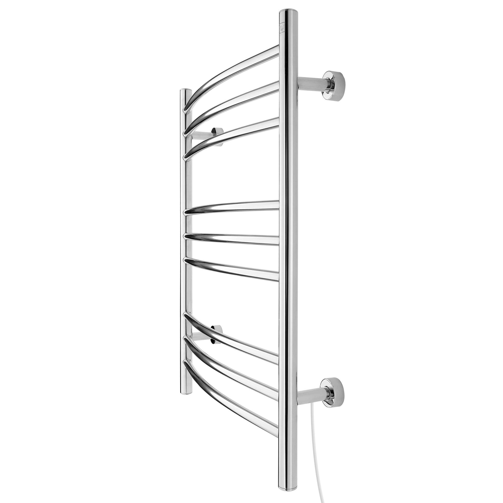 WarmlyYours Riviera Electric Towel Warmer, Polished Stainlesss Steel, 9-Bars