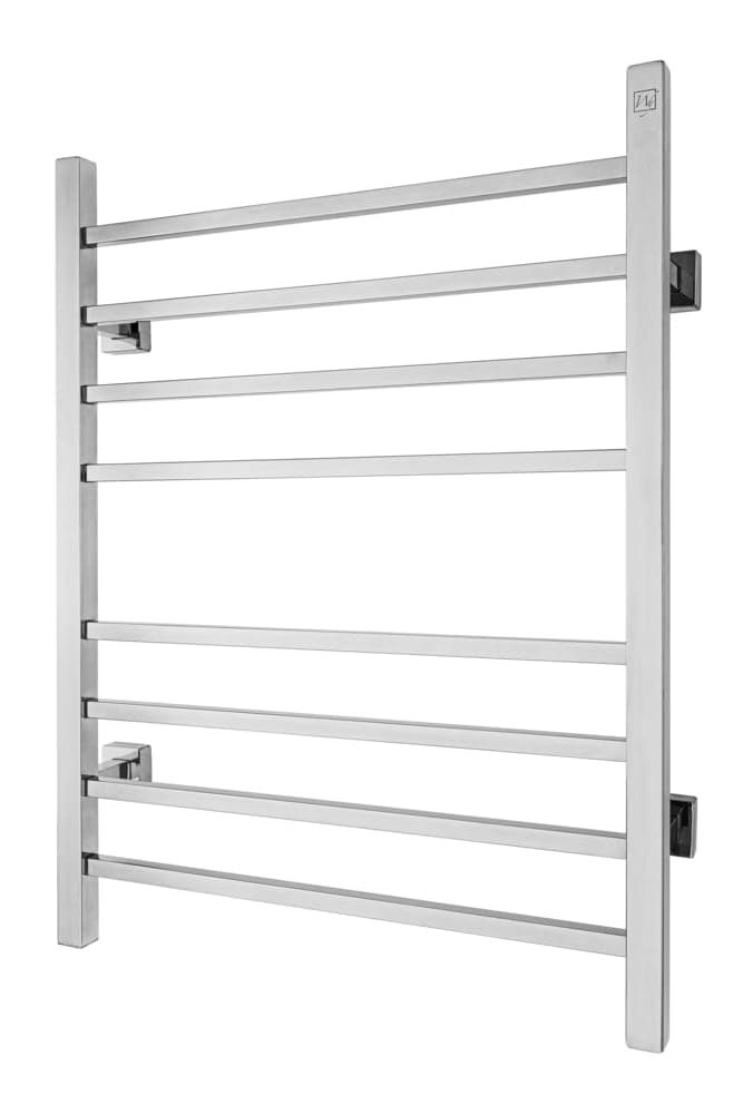 WarmlyYours Sierra Electric Towel Warmer, Polished Stainless Steel, 8-Bars