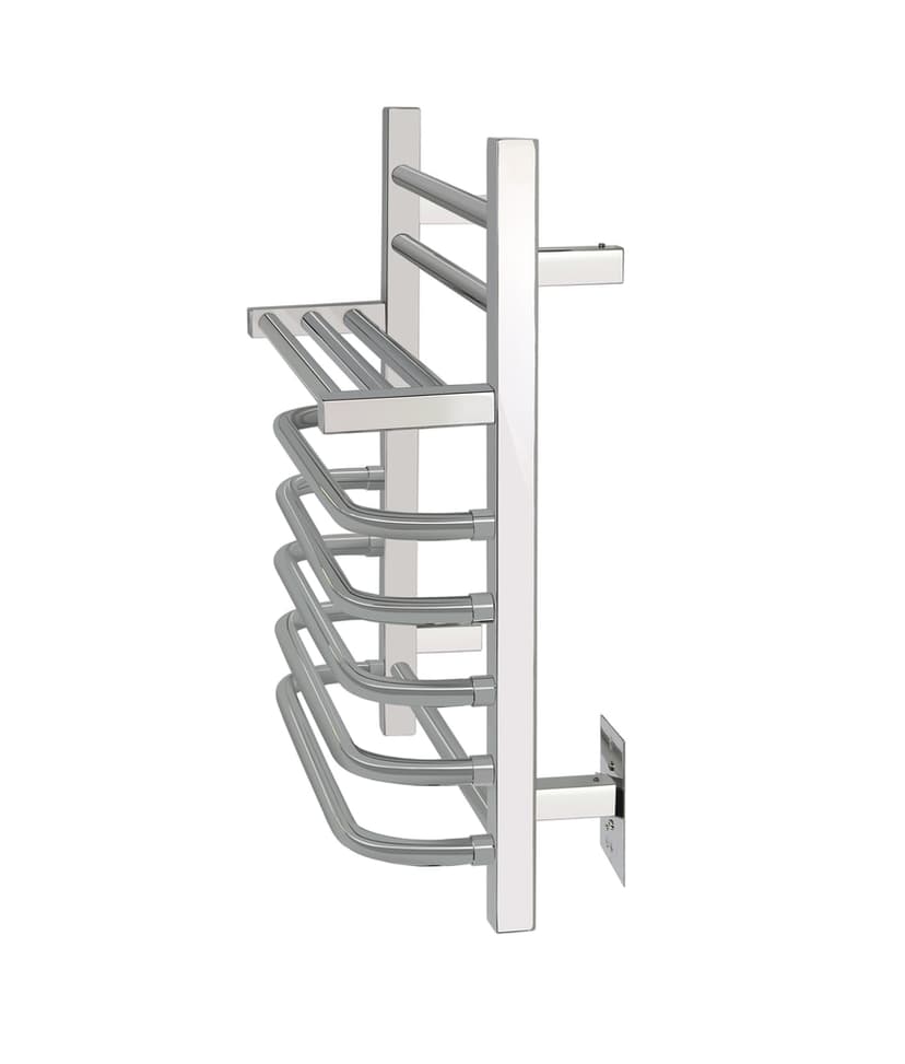 WarmlyYours Maui Electric Towel Warmer, Polished, 7-Bars