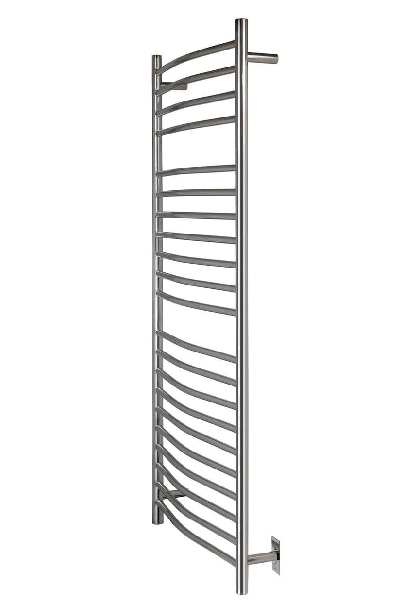 WarmlyYours Vida Electric Towel Warmer, Polished Stainless Steel, 21-Bars