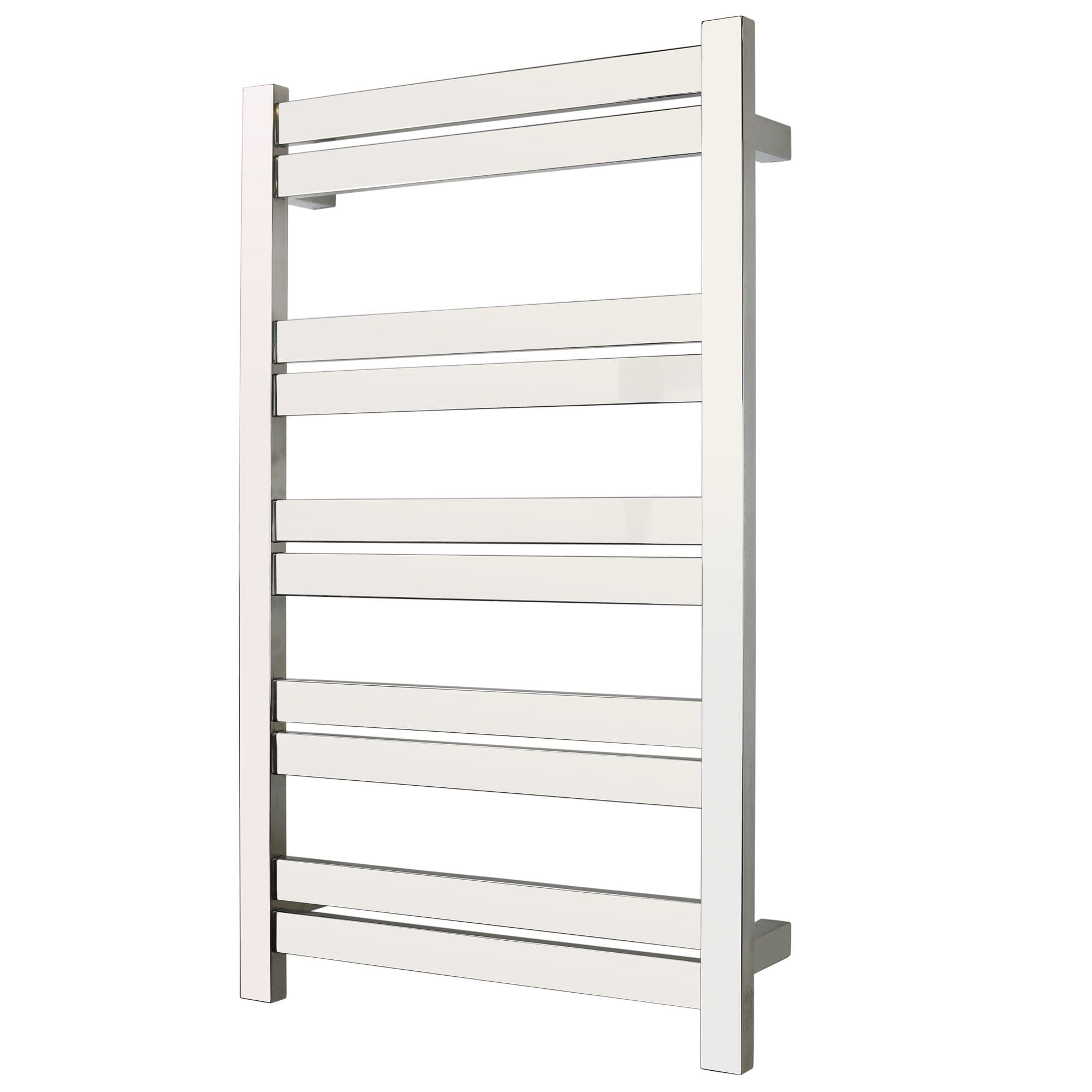 WarmlyYours Grande Towel Warmer, Polished Stainless Steel, 10-Bars