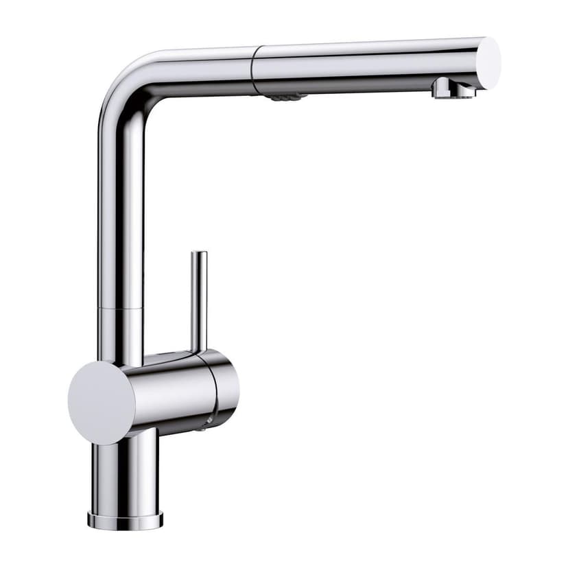 Blanco Linus Low Arc Pull-Out Dual-Spray Kitchen Faucet, Chrome