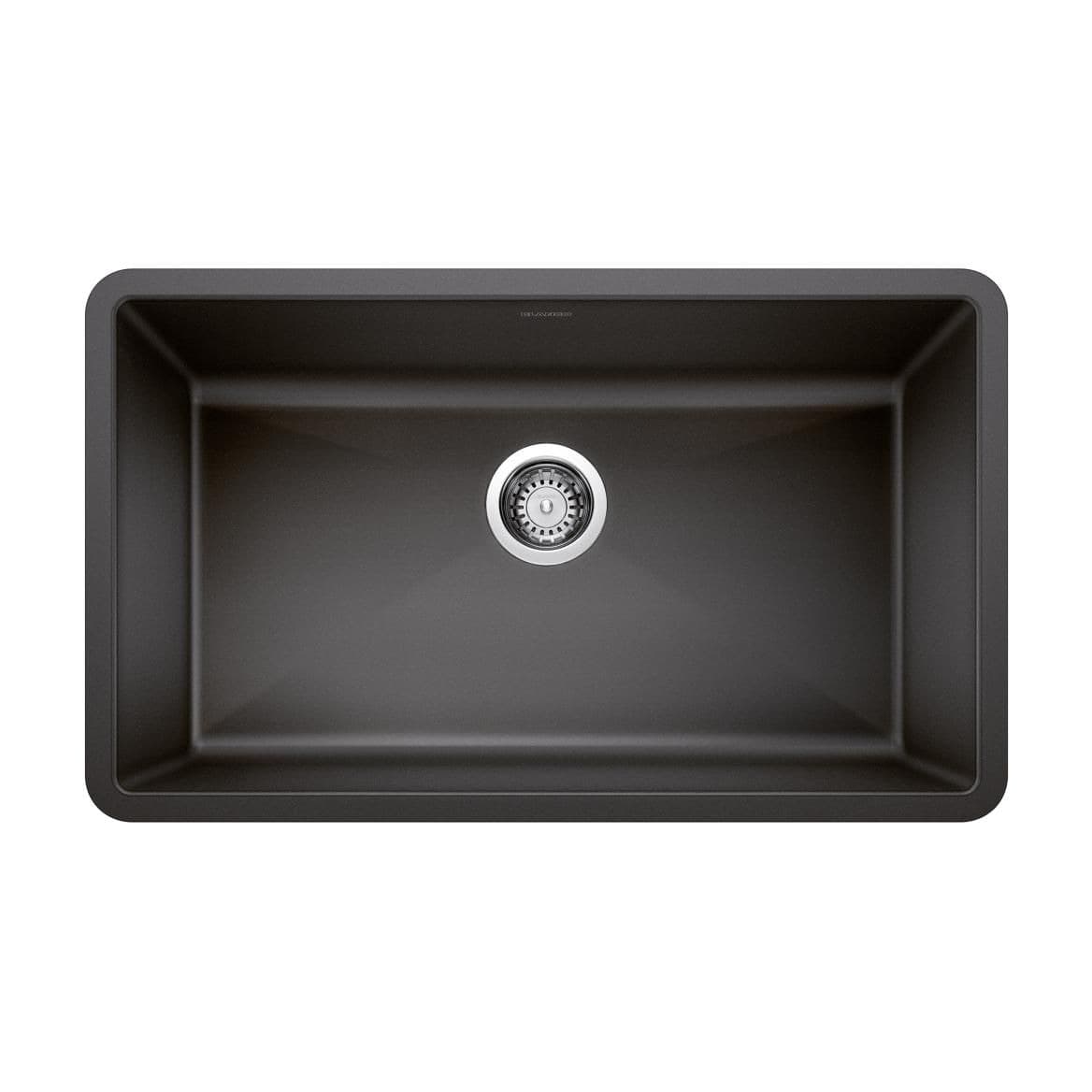 Blanco Precis SILGRANIT 32-in Super Single Undermount Kitchen Sink, Anthracite