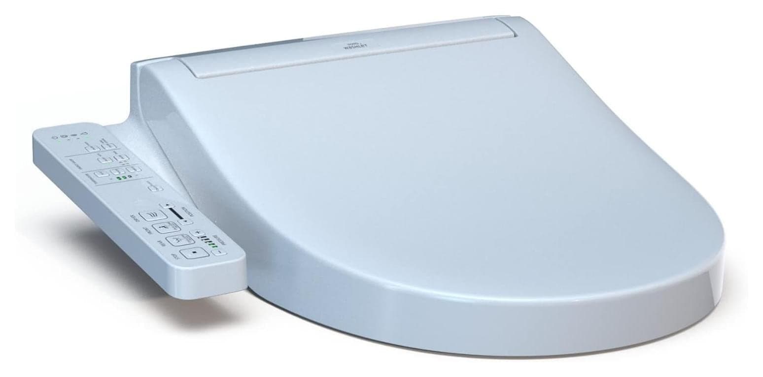 TOTO® WASHLET® KC2 Electronic Bidet Toilet Seat with Heated Seat and SoftClose® Lid, Round, Cotton White