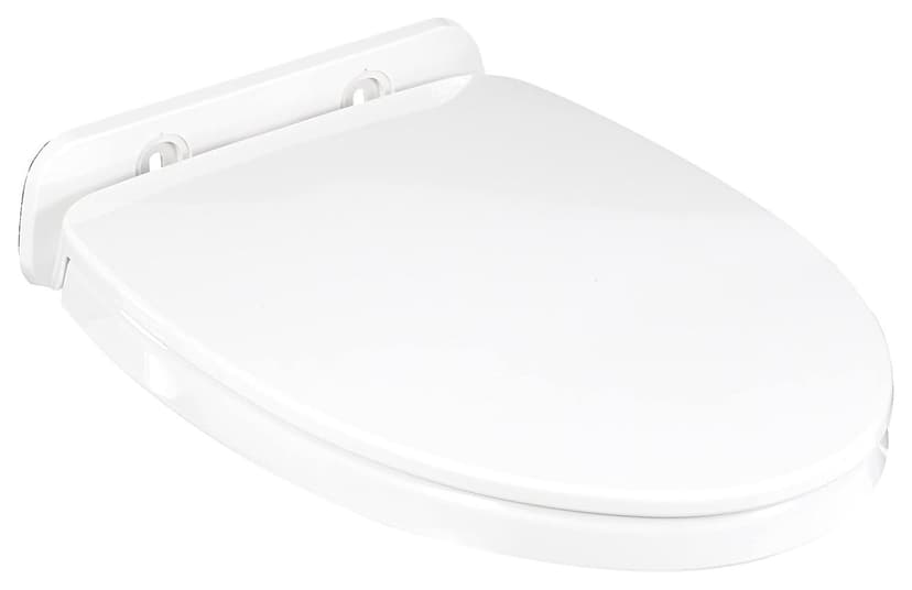 TOTO® SoftClose® Non Slamming, Slow Close Elongated Closed Front Toilet Seat and Lid, Cotton White