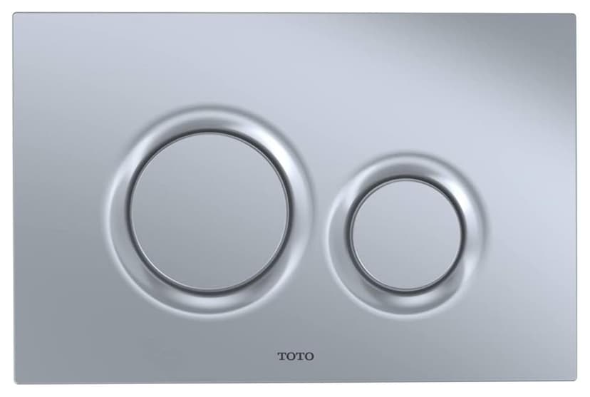 TOTO® Dual Flush Round Push Button Plate for Select DuoFit In-Wall Tank Unit, White Matte