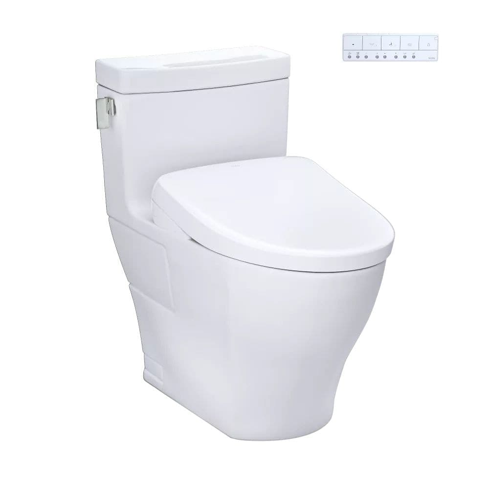 TOTO WASHLET+ Legato One-Piece 1.28 GPF Toilet with WASHLET S7A Contemporary Bidet Seat